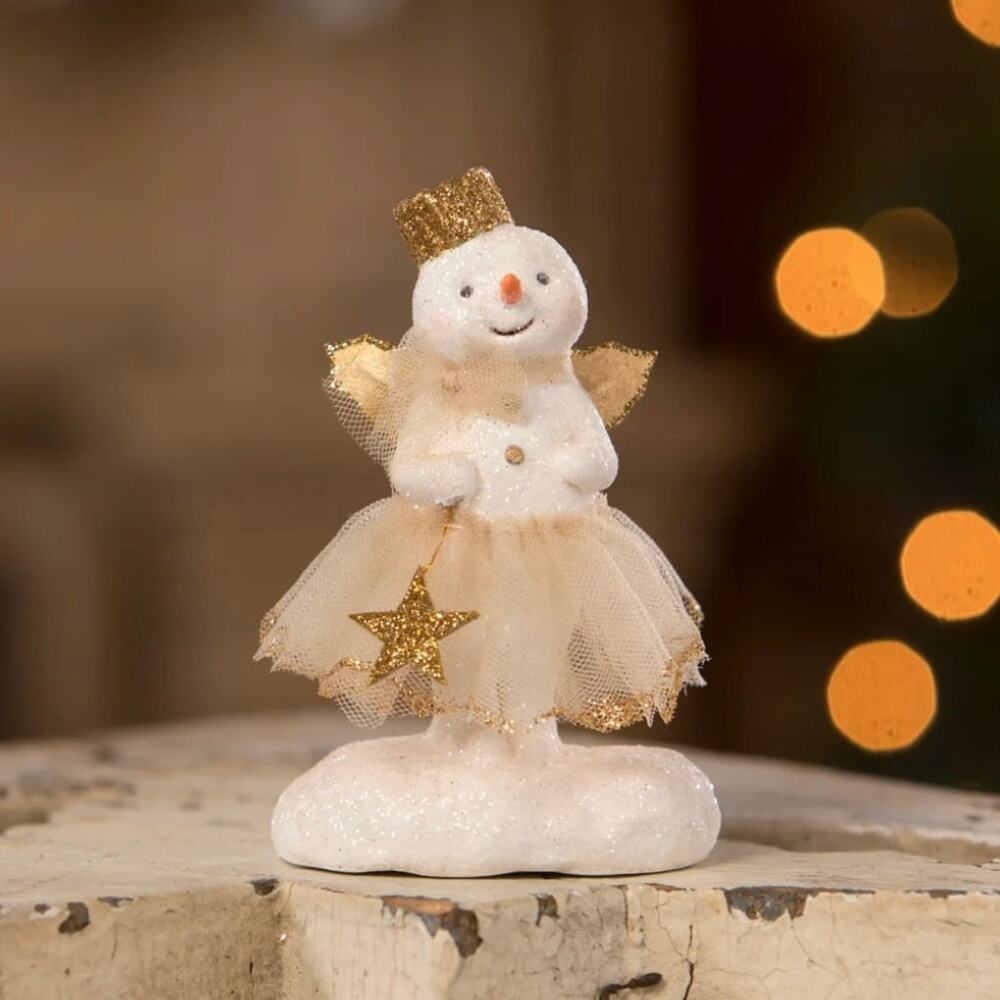 Bethany Lowe Snow Angel Holding Star Christmas Figure NEW